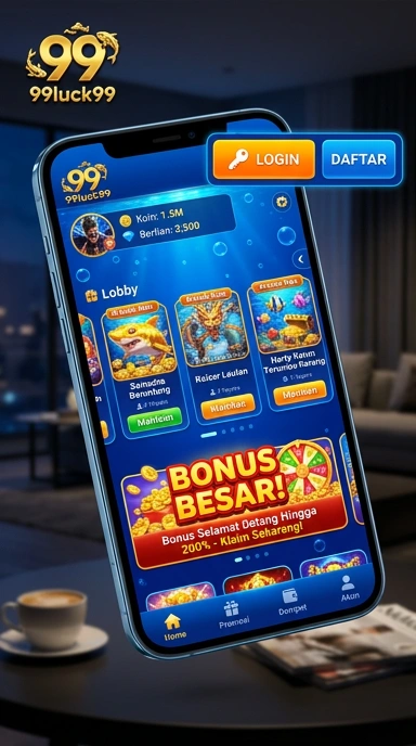 Cuplikan layar menu unduhan 99luck99 untuk perangkat Android